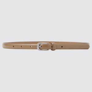 UNIQLO Belt 2021 Season Beige | TFRNQDY-73