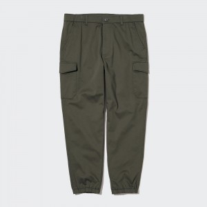 UNIQLO Cargo Jogger Trousers Olive | WKLIBAF-84