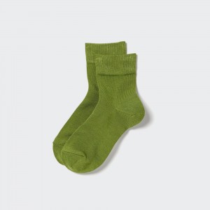 UNIQLO Heattech Thermal Socks Green | FJYVUEM-09