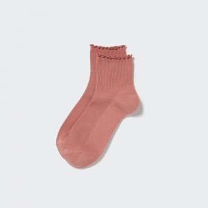 UNIQLO Heattech Thermal Socks Pink | SNBLXZD-63