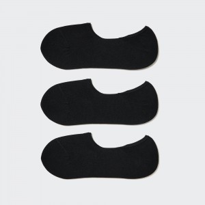 UNIQLO Invisible No Show Socks Three Pairs Black | MOBAYTJ-72