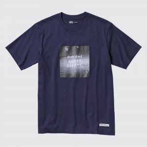 UNIQLO Peace For All Graphic T-Shirt Ayumu Hirano Navy | PEARNSM-79