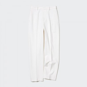 UNIQLO Smart Ankle Length Trousers Long White | HMVLCGS-85