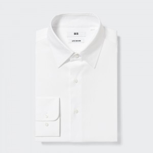 UNIQLO Super Non Iron Regular FiT-Shirt Regular Collar White | GZAVNTC-18