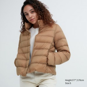 UNIQLO Ultra Light Down Jacket Beige | LYBTFRK-82