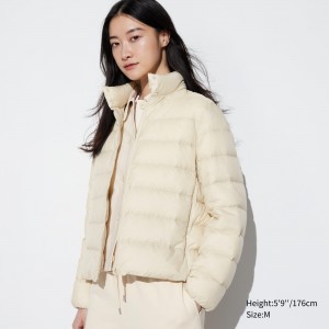 UNIQLO Ultra Light Down Jacket Off White | GVSWRCZ-40
