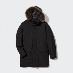 UNIQLO Ultra Warm Hybrid Down Coat Black | ATXBYMH-82