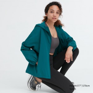 UNIQLO Uv Protection Pocketable Parka Green | PGWYHNX-31