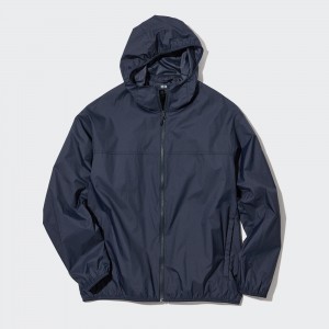 UNIQLO Uv Protection Pocketable Parka Navy | EWGRYLX-86